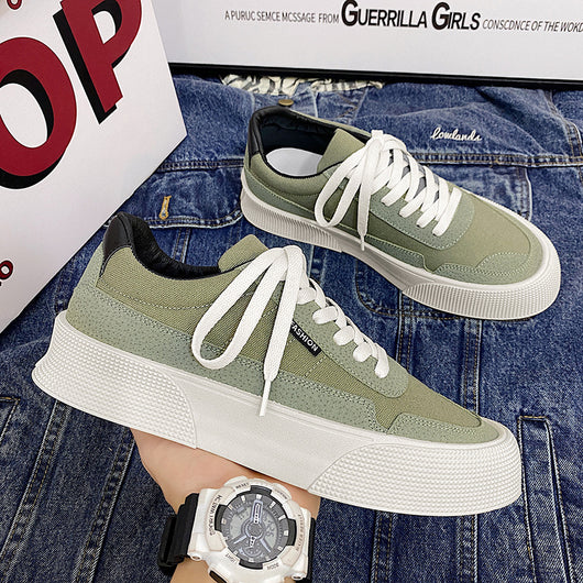 Zapatillas Canvas Clásicas para Hombre con Suela Gruesa - Image 6