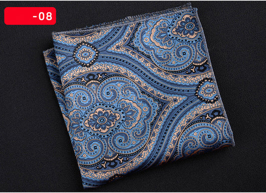 Pañuelo Cuadrado Retro con Bordado Texturizado para Hombre - Image 34