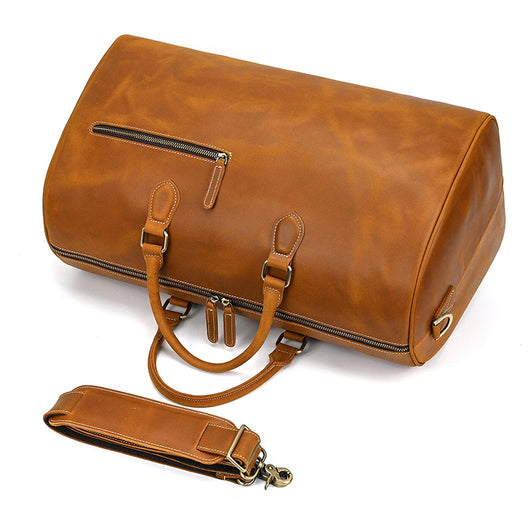 Bolsa de Viaje Cuero Vintage Crazy Horse Gran Capacidad - Image 27