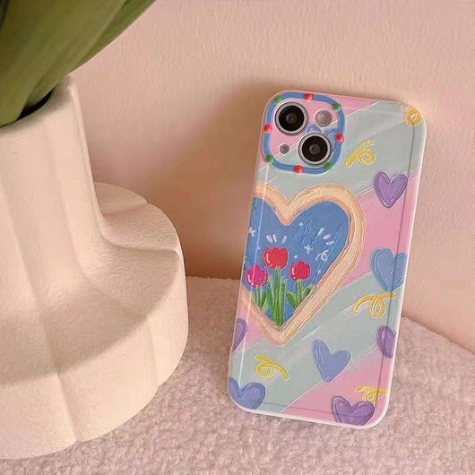 Funda para Celular con Diseño de Tulipanes Arcoíris - Image 9