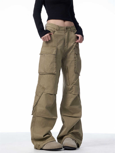 Pantalones Cargo Retro Sueltos con Múltiples Bolsillos - Image 3