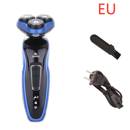 Afeitadora Eléctrica 4 en 1 con Triple Hoja y Recortadora Recargable para Hombre - Image 6