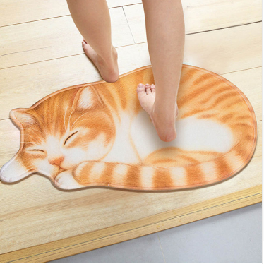 Tapete de Gato Absorbente Antideslizante para Baño, Cocina y Entrada