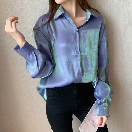 Camisa Polarizada Suelta y Versátil