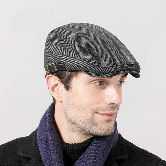Boina Retro de Lana para Hombre - Estilo Clásico y Versátil