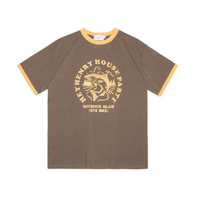 Camiseta Estampado Pez Manga Corta para Hombre - Image 12