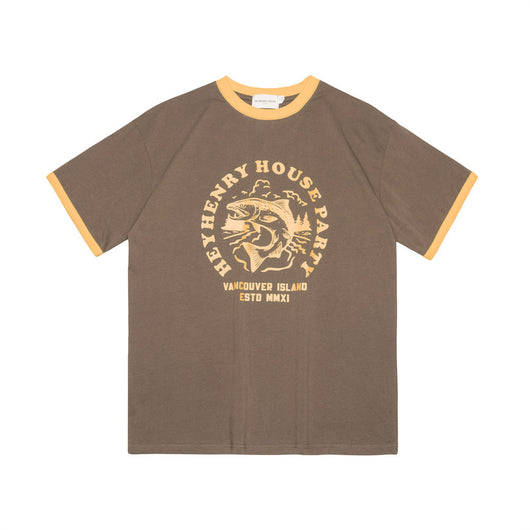 Camiseta Estampado Pez Manga Corta para Hombre - Image 12