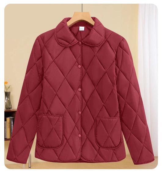 Chaqueta Acolchada Suelta de Algodón para Mujer - Diseño Ligero y Moderno - Image 20