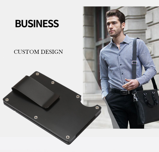 Cartera Minimalista con Clip de Dinero y Protección Antimagnética - Image 2