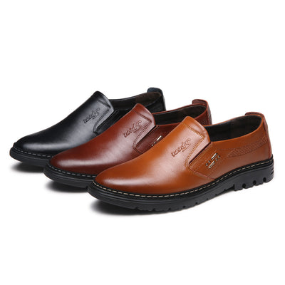Zapatos Formales de Cuero para Hombre - Estilo Business Casual Punta Redonda - Image 4