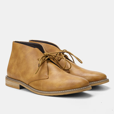 Botas de Trabajo Retro para Hombre Talla Grande con Detalles en Contraste - Image 5