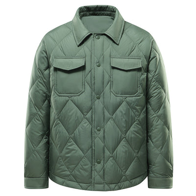 Chaqueta Corta Acolchada con Solapa para Hombre - Image 3