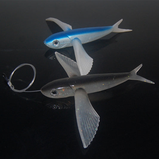 Señuelo Pez Volador Azul Gris para Pesca de Aguas Profundas