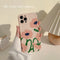 Funda para Celular con Flores Pintadas a Mano