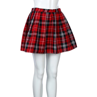 Falda Plisada a Cuadros Cintura Media para Mujer - Image 15