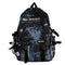 Mochila Harajuku Negra Estilo Metal Urbano - Serie Mountain