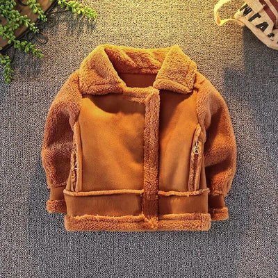 Chaqueta Infantil Marrón de Manga Larga - Image 7