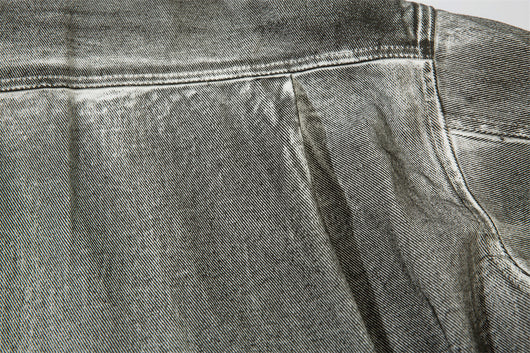 Camisa Vaquera Desgastada de Estilo Industrial para Hombre - Image 7