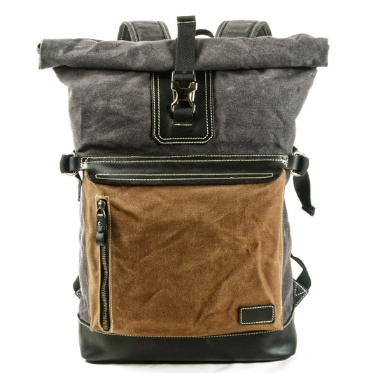 Mochila Escolar Bicolor Pimienta y Sal con Diseño Moderno