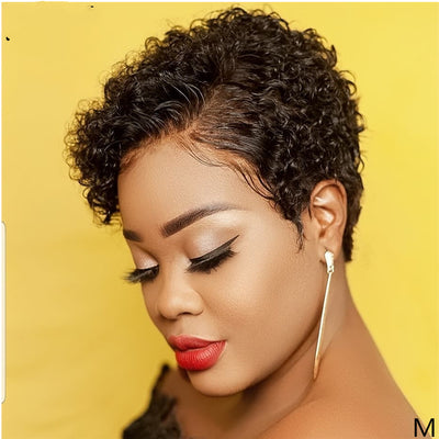 Cabello Rizado Corto Afro para Mujeres - Textura Natural - Image 10