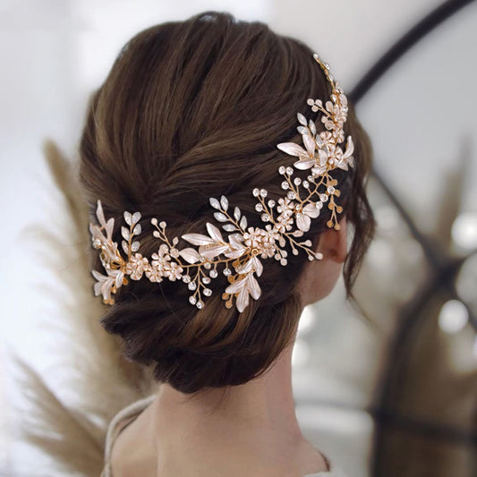 Accesorios para el Cabello con Cristales de Aleación - Diseño Japonés y Coreano