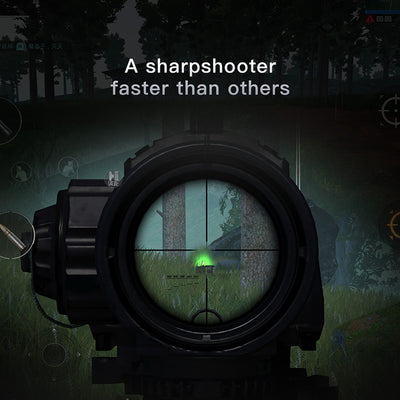Black Baseus mobile phone game controller with an airplane design and star detail, for enhanced mobile gaming. - Image 3