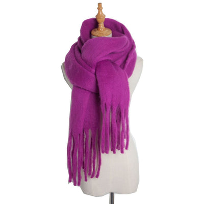 Bufanda Trenzada de Mohair Premium para Invierno - Suave y Abrigadora - Image 47