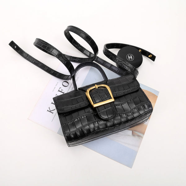Bolso Doctor Cuadrado de Cuero con Hebilla Francesa - Image 15