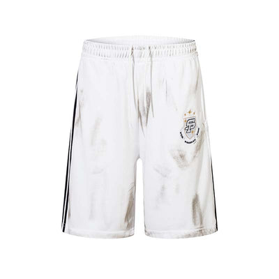 Shorts Casuales con Parche Bordado Estilo Vintage - Image 3