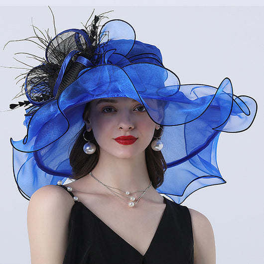 Sombrero de Ala Ancha con Diseño Floral para Mujer - Estilo Urbano - Image 15