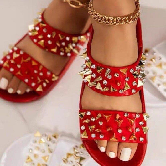 Sandalias de Moda Verano con Tachas y Suela Gruesa - Image 13