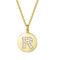 Single Studded Letter Necklace R 925 Plateado