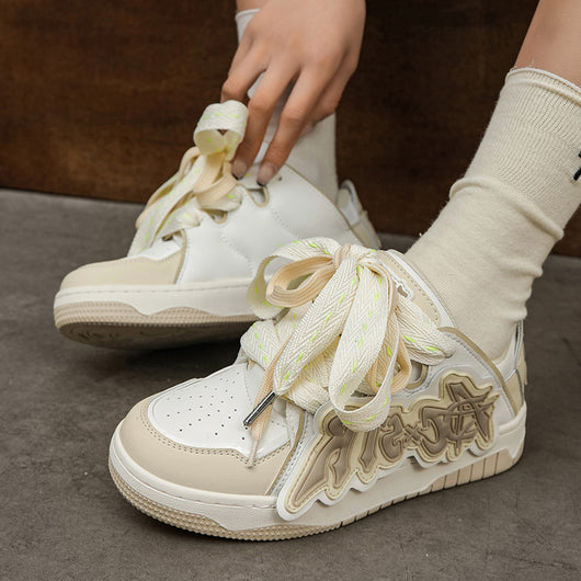 Zapatos Deportivos Mujer con Suela Gruesa y Letras - Estilo Versátil - Image 11