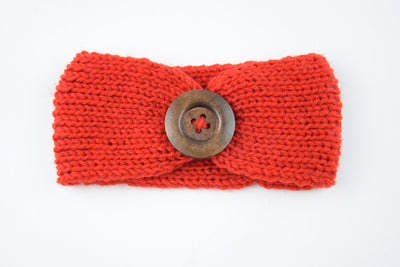 Diadema de lana tejida a mano para bebé - Image 3