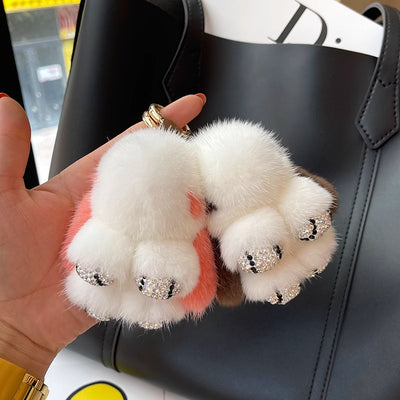 Llavero Colgante Conejo Peluche Mink Red Viral - Image 55
