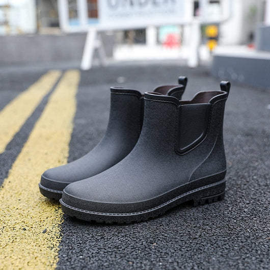 Botas Impermeables Cortas para Hombre - Calzado para Lluvia Otoño Invierno - Image 10