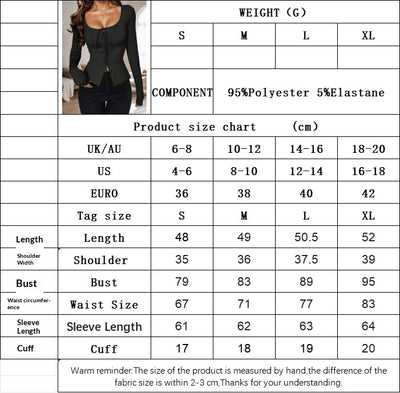 Cardigan Tipo Tie Escote Profundo Manga Larga para Mujer - Image 7