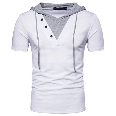 Playera Deportiva con Capucha de Manga Corta para Hombre - Image 7