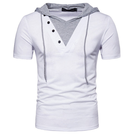 Playera Deportiva con Capucha de Manga Corta para Hombre - Image 7