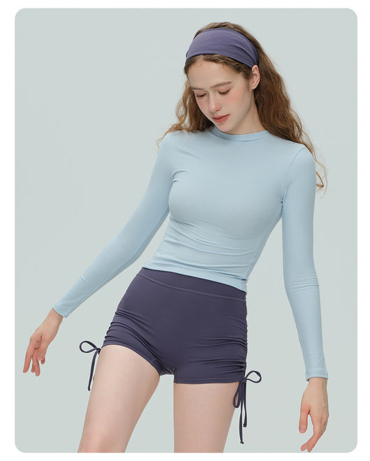 Playera Deportiva Mujer Manga Larga Ajustada para Yoga y Fitness - Image 11