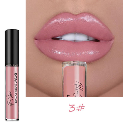 Glaseado Labial Allen Shaw - Brillo Cremoso de Larga Duración - Image 7