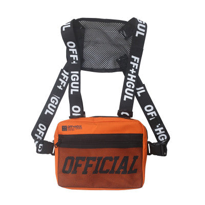 Riñonera Streetwear Chest Rig para Mujer Negro - Image 10
