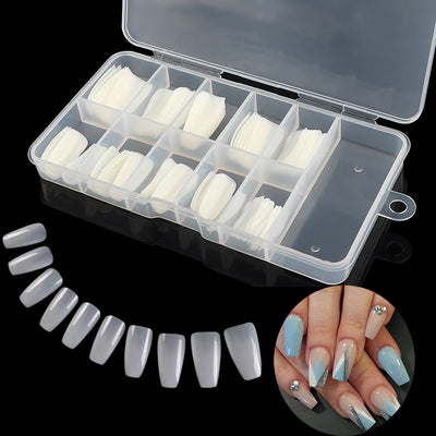 100 Uñas Postizas de Ballet en Caja Transparente Natural - Image 12