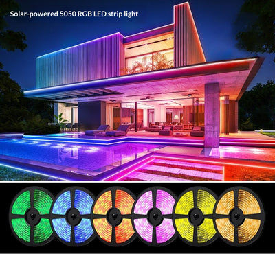Luces Solares Decorativas para Patio - Tiras LED Impermeables - Image 6