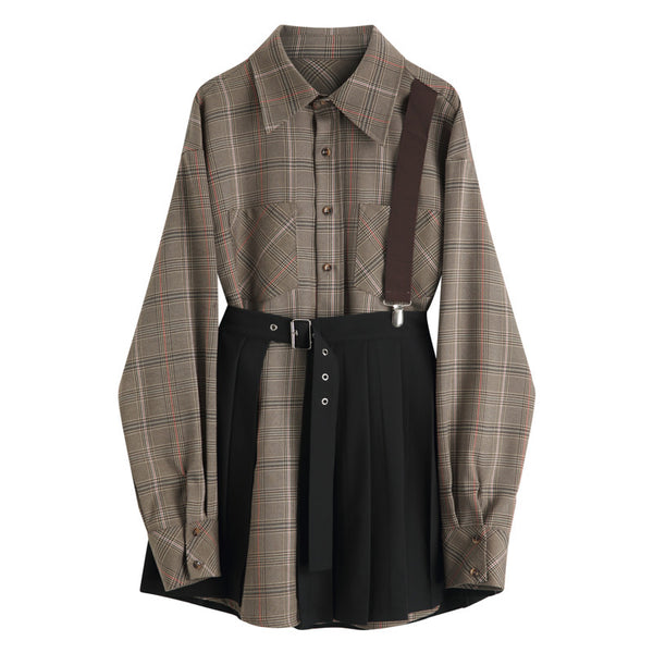 Conjunto Falda Sastre Cuadros para Mujer