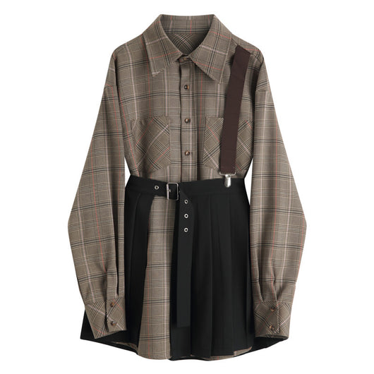 Conjunto Falda Sastre Cuadros para Mujer