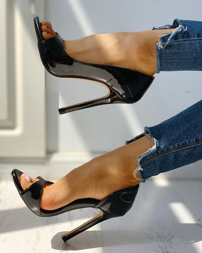Sandalias de Tacón Alto Sexy con Punta Redonda para Verano - Image 5