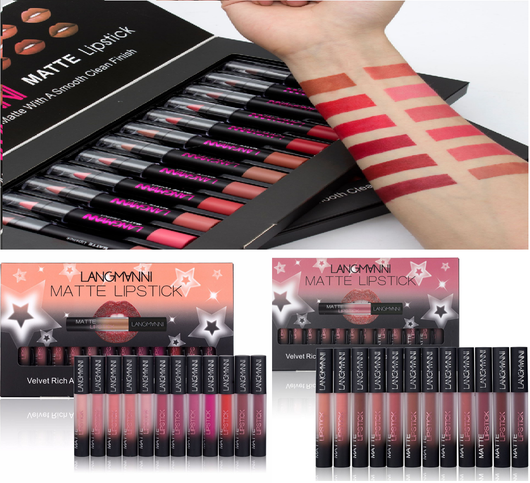 Set de Labiales Mate Aterciopelados Resistentes al Agua de Larga Duración - Image 8