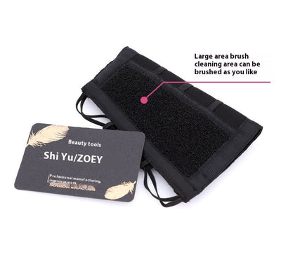 Brazalete Organizador de Pinceles de Maquillaje con Esponja - Image 17