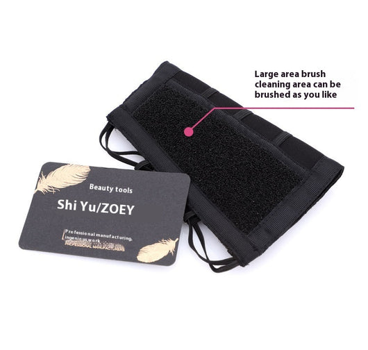 Brazalete Organizador de Pinceles de Maquillaje con Esponja - Image 17